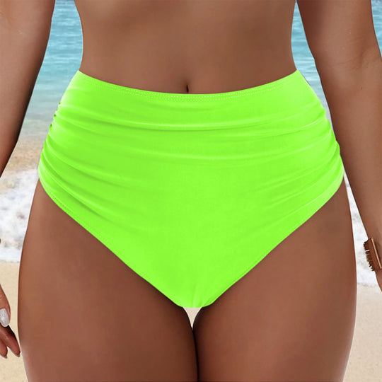 Damen Hochgeschnittenes Bikini-Höschen mit Rüschendetails R&B
