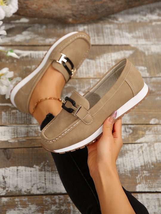 Damen Mokassins mit glamourosem Metall-Detail R&B