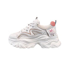 Damen Chunky Sneakers mit atmungsaktiver Mesh-Oberfläche und sportlicher Dämpfung R&B