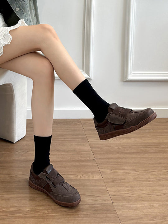 Damen Bequeme Sneakers mit Klettverschluss R&B