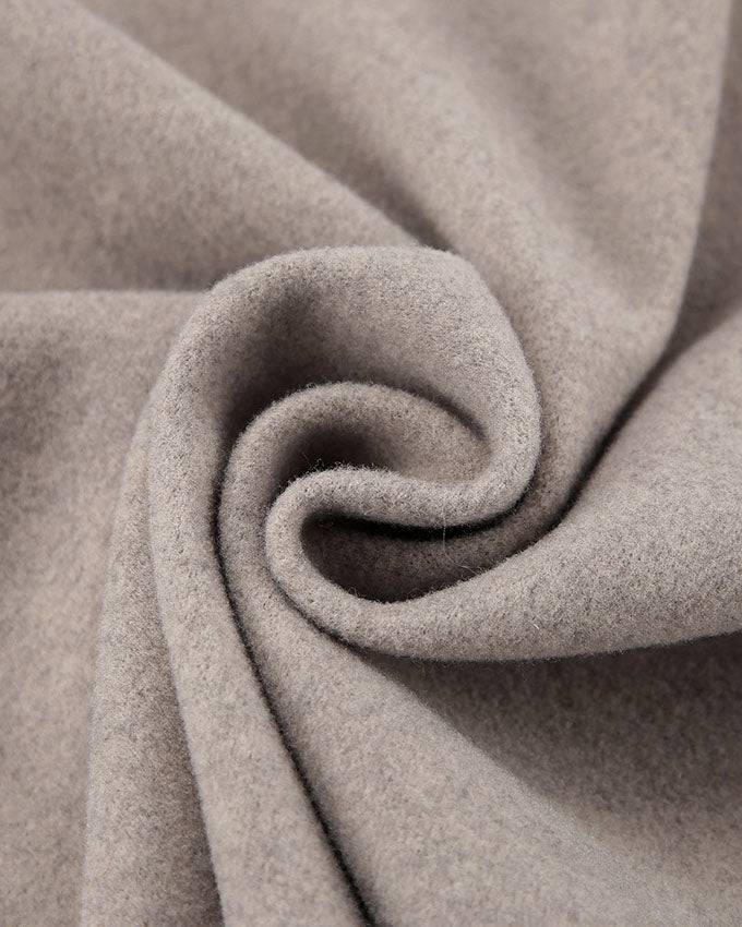 R&B | V-Ausschnitt Doppelreiher Kurzer Wollmantel