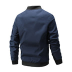 Herren stylische Übergangsjacke mit elastischen Ärmelbündchen und atmungsaktiven Materialien