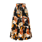 Damen Midirock mit floralem Design R&B