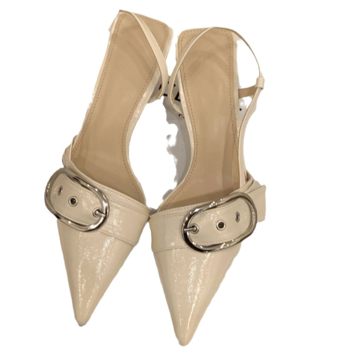 Damen Slingback-Pumps mit modischer Schnalle R&B