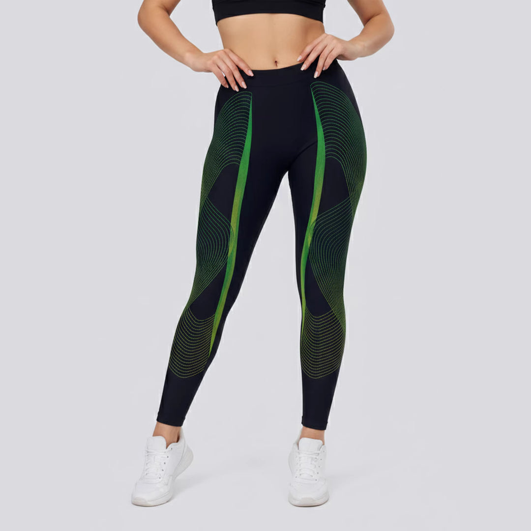 Damen Sportlegging mit stilvollem grafischen Design R&B