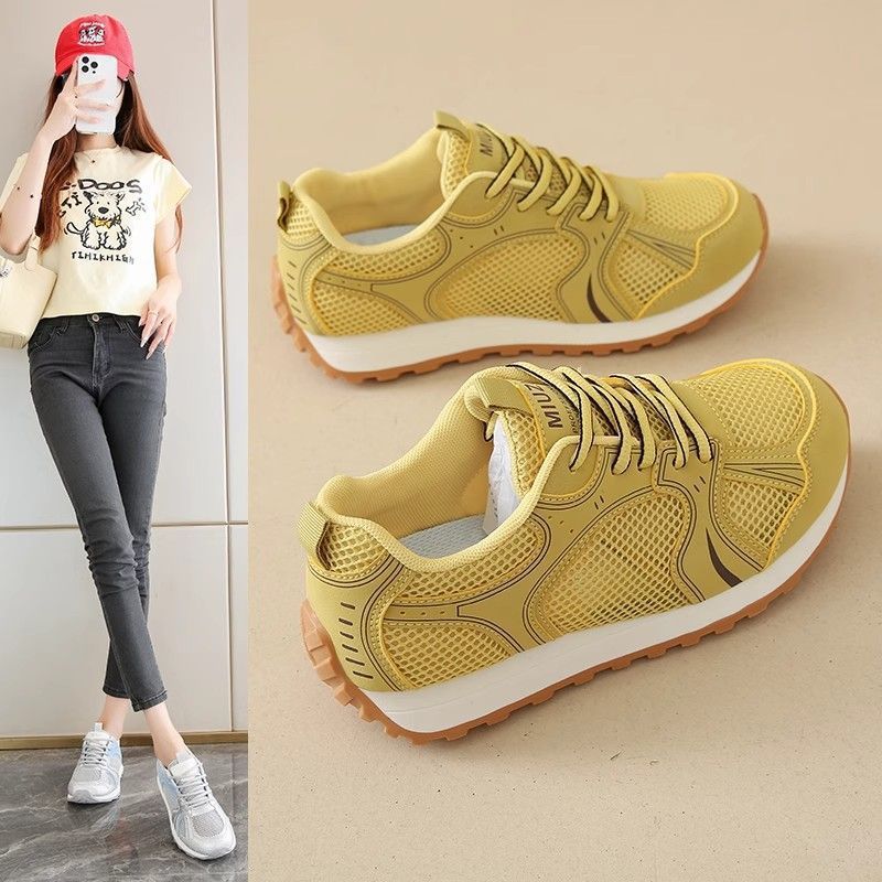 Damen Atmungsaktive Sport Sneaker mit flexiblem Mesh-Obermaterial und rutschfester Sohle R&B