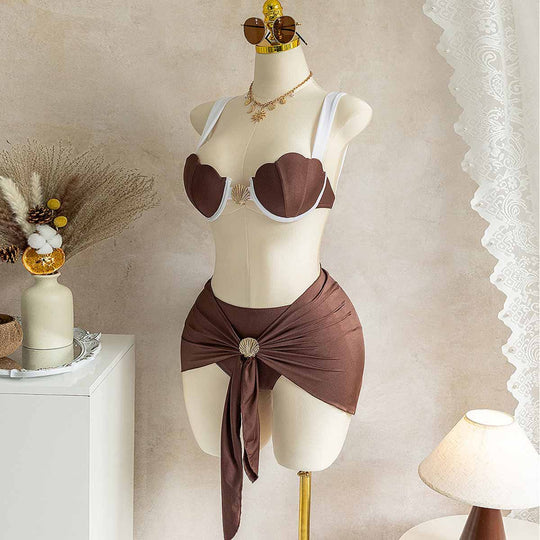 Damen Bikini mit innovativem Muschel-Design R&B