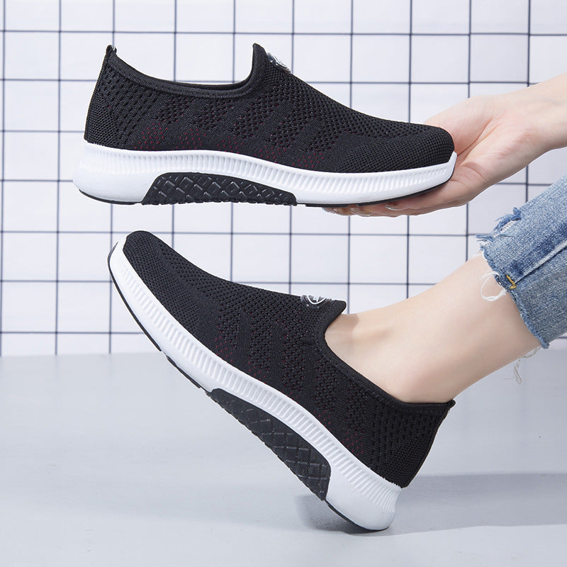 Damen Atmungsaktive Slip-On Sneakers mit rutschfester Sohle R&B