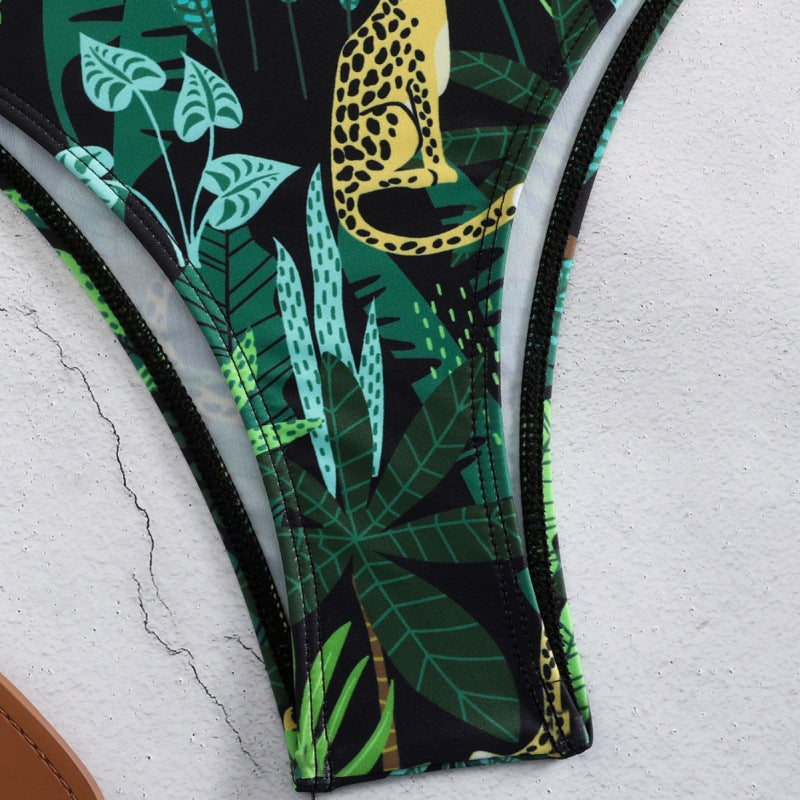 Damen Langarm-Schwimmanzug mit modischem Tiermotiv R&B