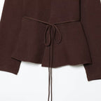 Damen Strickjacke mit eleganter Taillierung und V-Ausschnitt R&B