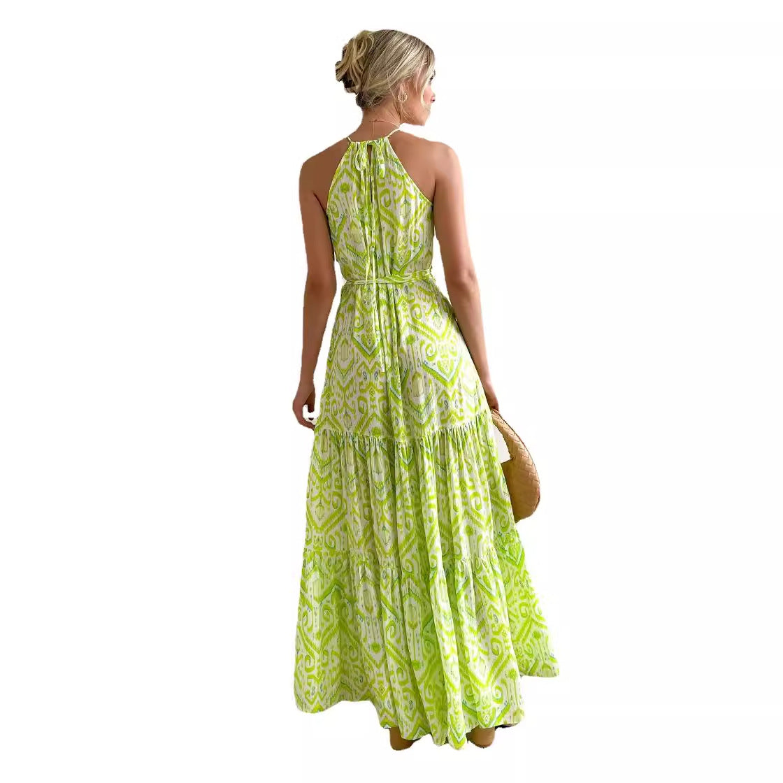 Damen Sommerliches Maxikleid mit floralem Muster und luftigen Rüschendetails R&B