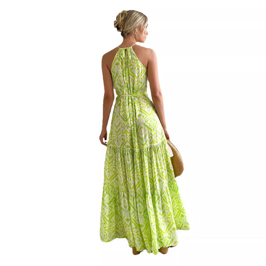 Damen Sommerliches Maxikleid mit floralem Muster und luftigen Rüschendetails R&B