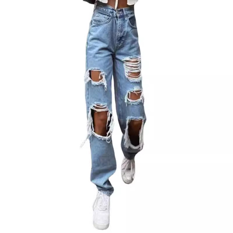 Damen Destroyed Jeans R&B