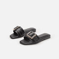 Damen modische Riemensandalen mit dekorativer Schnalle R&B