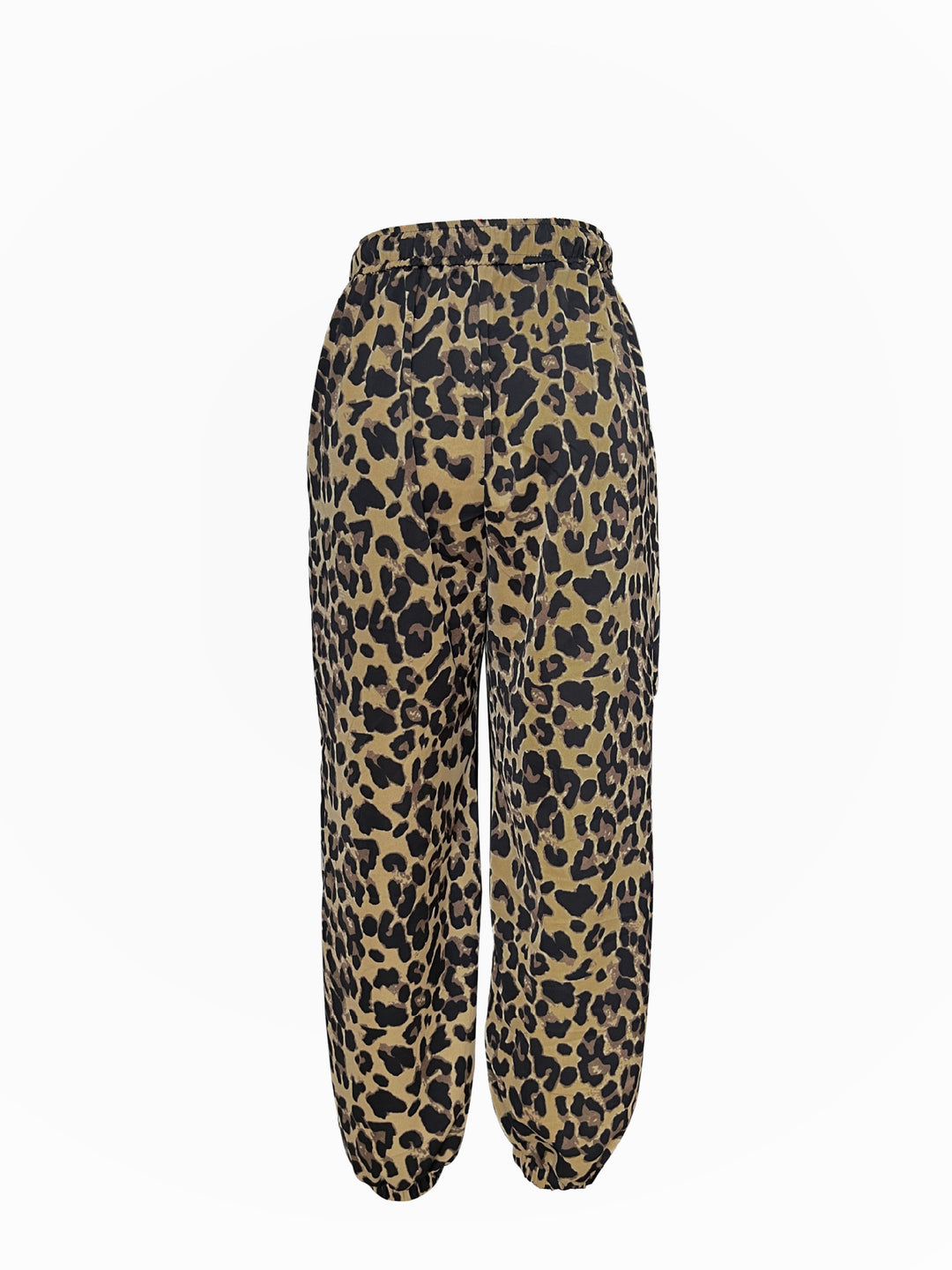 Damen Modische Freizeithose im Leopardenmuster mit elastischem Bund R&B