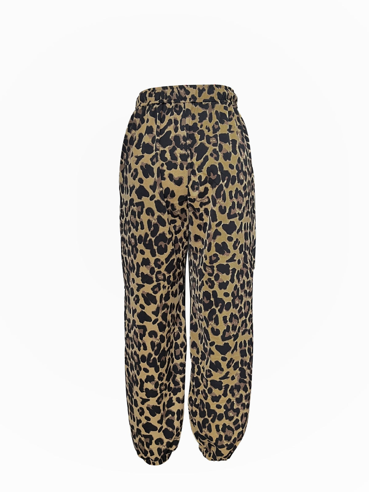 Damen Modische Freizeithose im Leopardenmuster mit elastischem Bund R&B