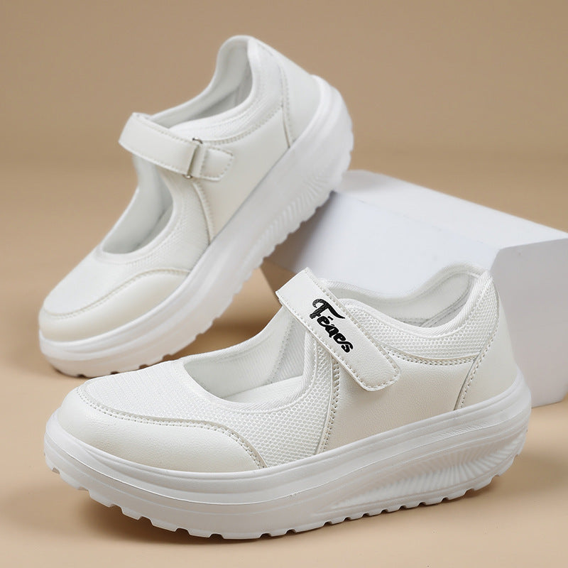 Damen Komfortable und atmungsaktive Freizeitschuhe mit Klettverschluss