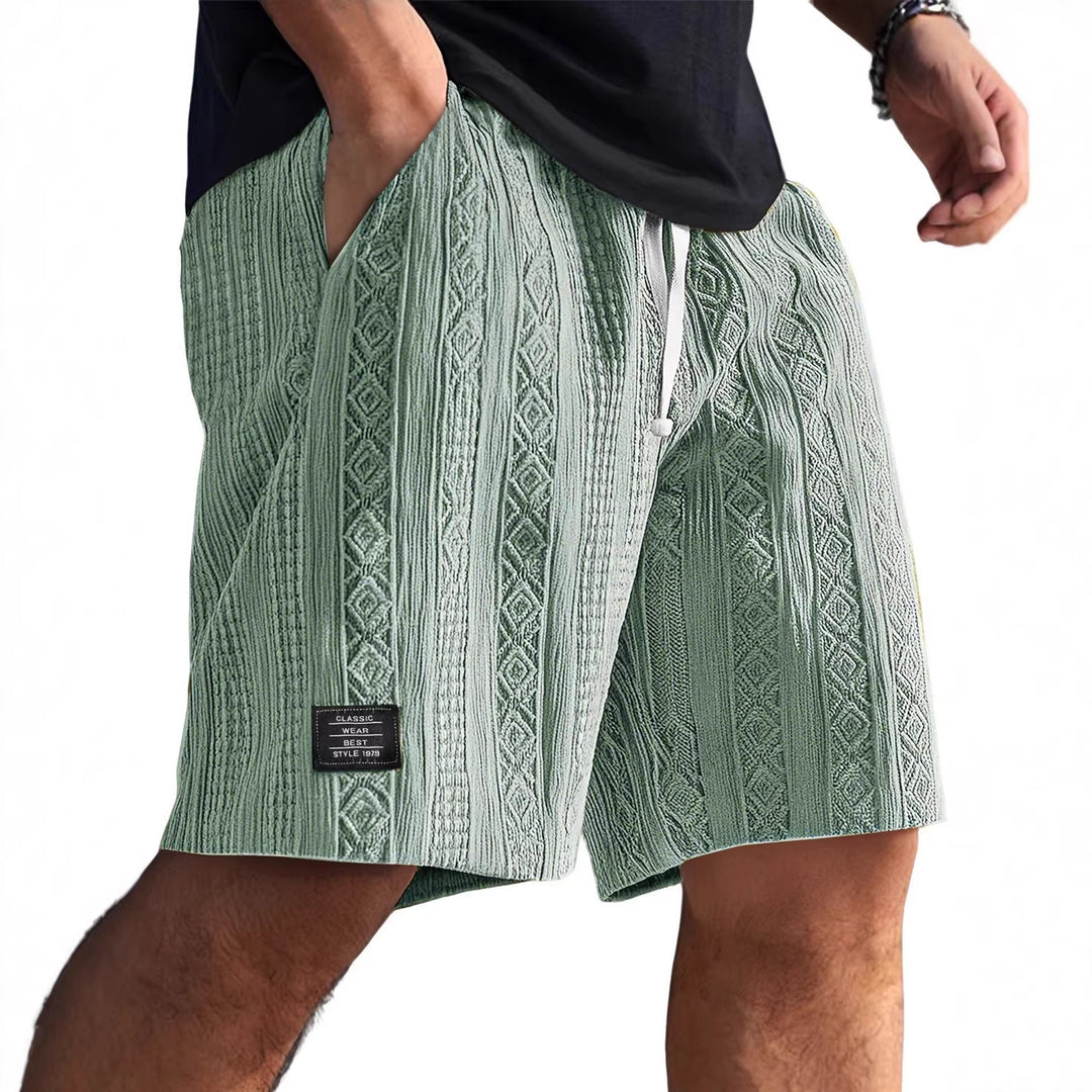 Herren Stilvolle Freizeithosen im lässigen Strickdesign R&B