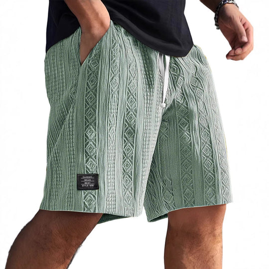 Herren Stilvolle Freizeithosen im lässigen Strickdesign R&B