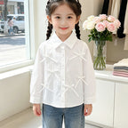 Mädchen Bluse mit liR&Bevollen Schleifendetails R&B