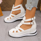 Damen sportive Sneaker-Sandalen mit atmungsaktiven Riemen und rutschfester Sohle R&B