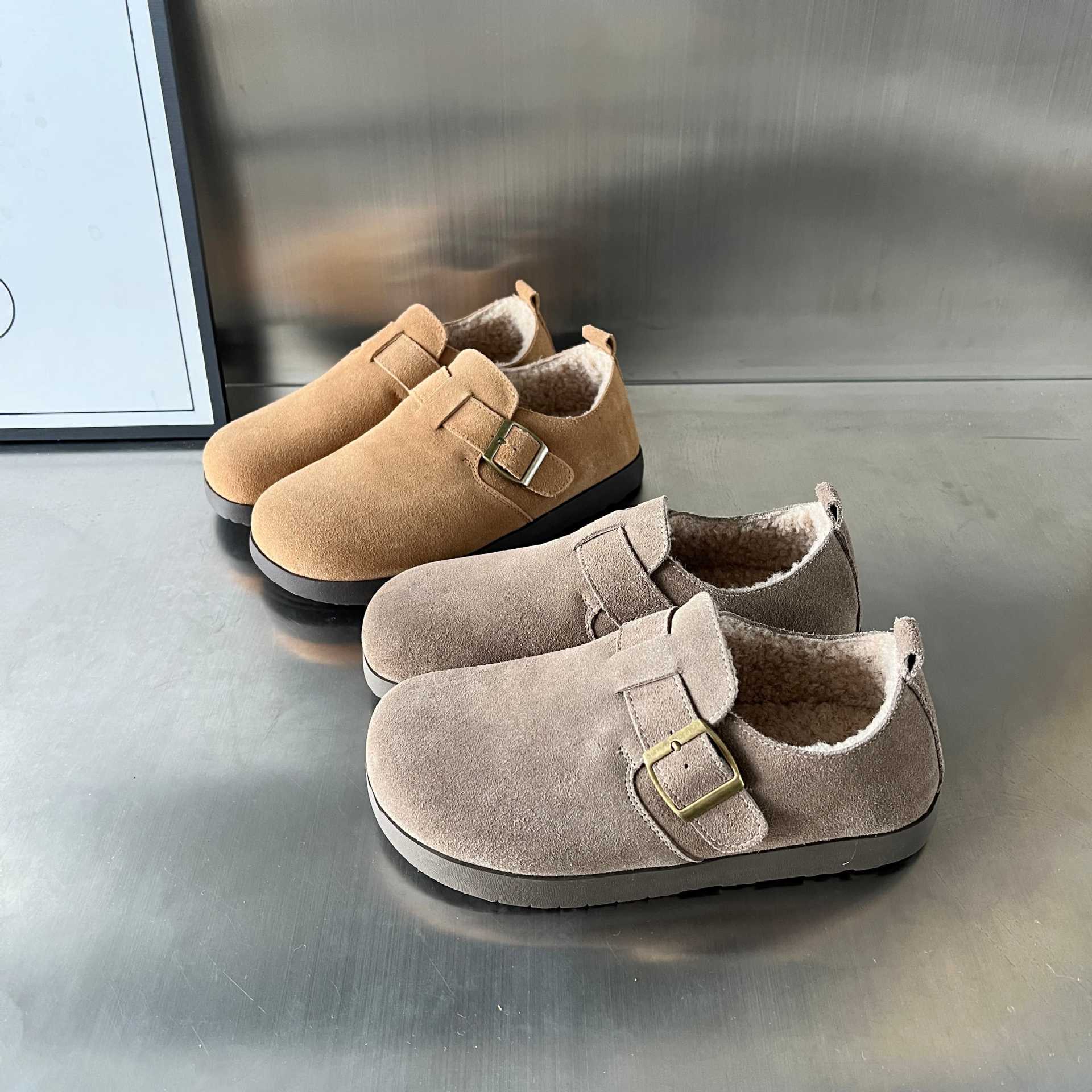 Damen gemütliche Clogs mit weichem Innenfutter und verstellbarem Riemen R&B