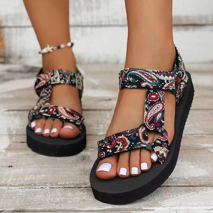Damen Komfortable und modische Sandalen mit verstellbaren Riemen