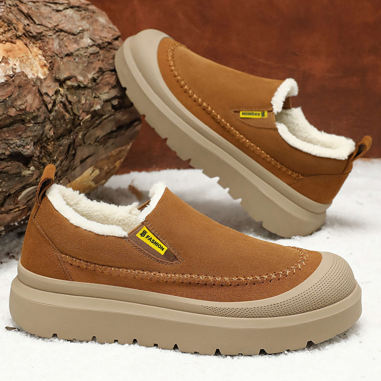 Damen Bequeme Hausschuhe mit weichem Innenfutter und rutschfester Sohle R&B