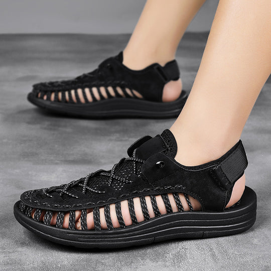 Damen Sportliche Freizeitsandalen mit atmungsaktiver Oberflächenstruktur und rutschfester Sohle R&B