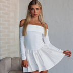 Damen Off-Shoulder Kleid R&B