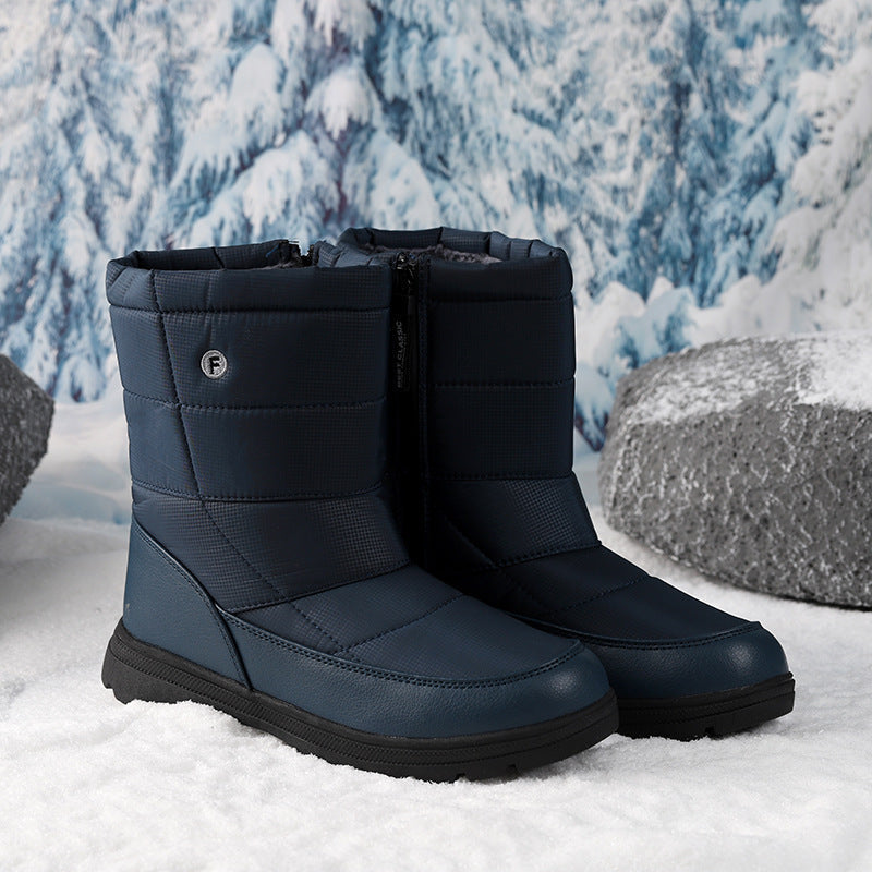 Damen isolierte Winterstiefel mit rutschfester Sohle und praktischem Schnellverschluss R&B