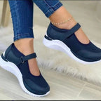 Damen Sportliche Freizeitschuhe mit atmungsaktivem Obermaterial und verstellbarem Riemensystem R&B