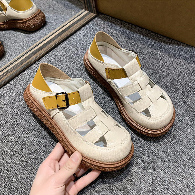 Damen Fußfreundliche Sandalen mit modischem Riemchen-Design