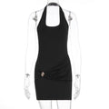 Damen Figurbetontes Kleid mit elegantem Bindedetail R&B