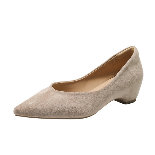 Damen elegante spitze Pumps mit metallic Oberfläche R&B