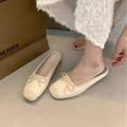 Damen Ballerina-Schuhe mit verstellbarem Schleifen-Detail R&B