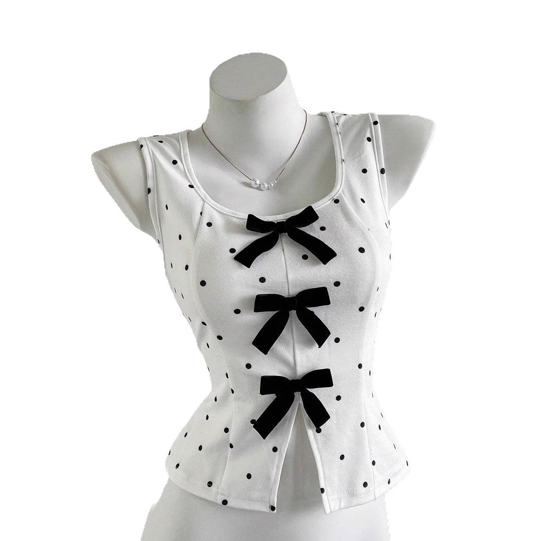 Damen Top mit Rüschendetails und Schleifen R&B