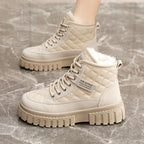 Damen Winterliche High-Top Boots mit kuscheligem Innenfutter und rutschfester Sohle R&B