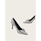 Damen elegante High Heel Pumps mit Schmuckakzent R&B