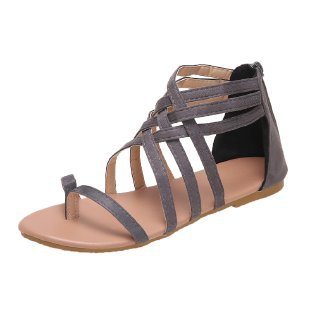 Damen elegante Gladiatorensandalen mit verstellbaren Riemen R&B