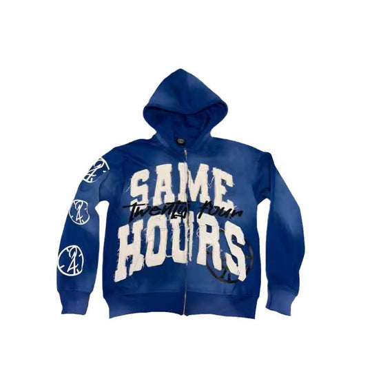Damen Kapuzenpullover mit auffälligem Schriftzug R&B