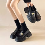 Damen Schleifen Loafer mit robustem Plateau von R&B