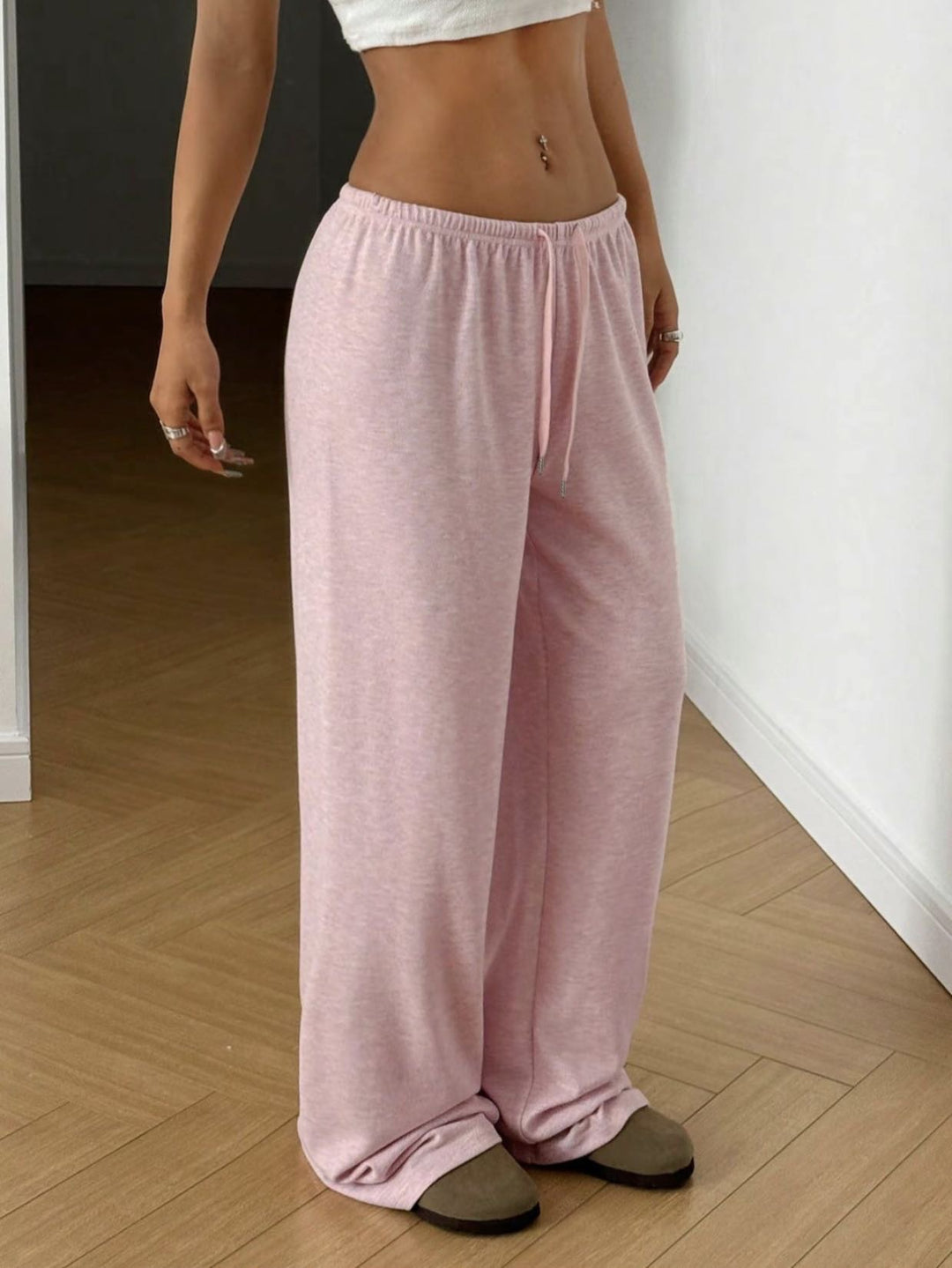 Damen Weite Sweatpants mit elastischem Bund R&B