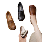 Damen Bequeme Mokassins mit feiner Lederverarbeitung und eleganter Naht R&B