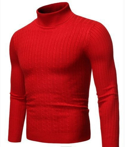 Herren modischer Rollkragenpullover aus feinem Strick R&B