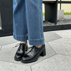 Damen Elegante Schnürschuhe mit modischem Blockabsatz R&B