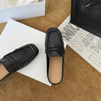 Damen Mokassins aus hochwertigem Leder mit elegantem Riemendesign
