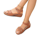 Damen Bequeme und stilvolle Plateau-Sandalen mit verstellbarem Riemen R&B
