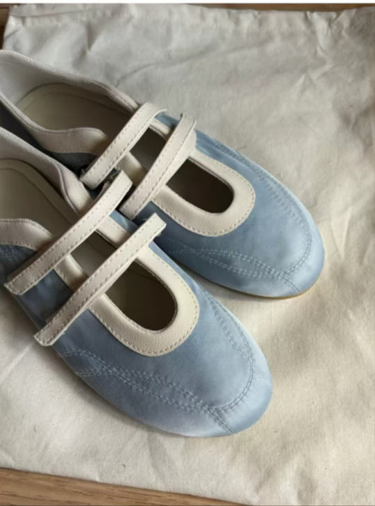 Damen Komfortable Ballerinas mit verstellbarem Riemendesign und atmungsaktiver Sohle R&B