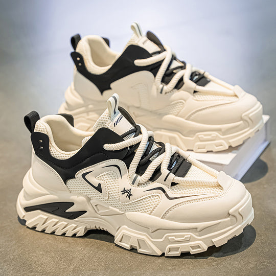 Damen Sportliche Chunky Sneakers mit stabiler Laufsohle und atmungsaktiver Netzstruktur R&B